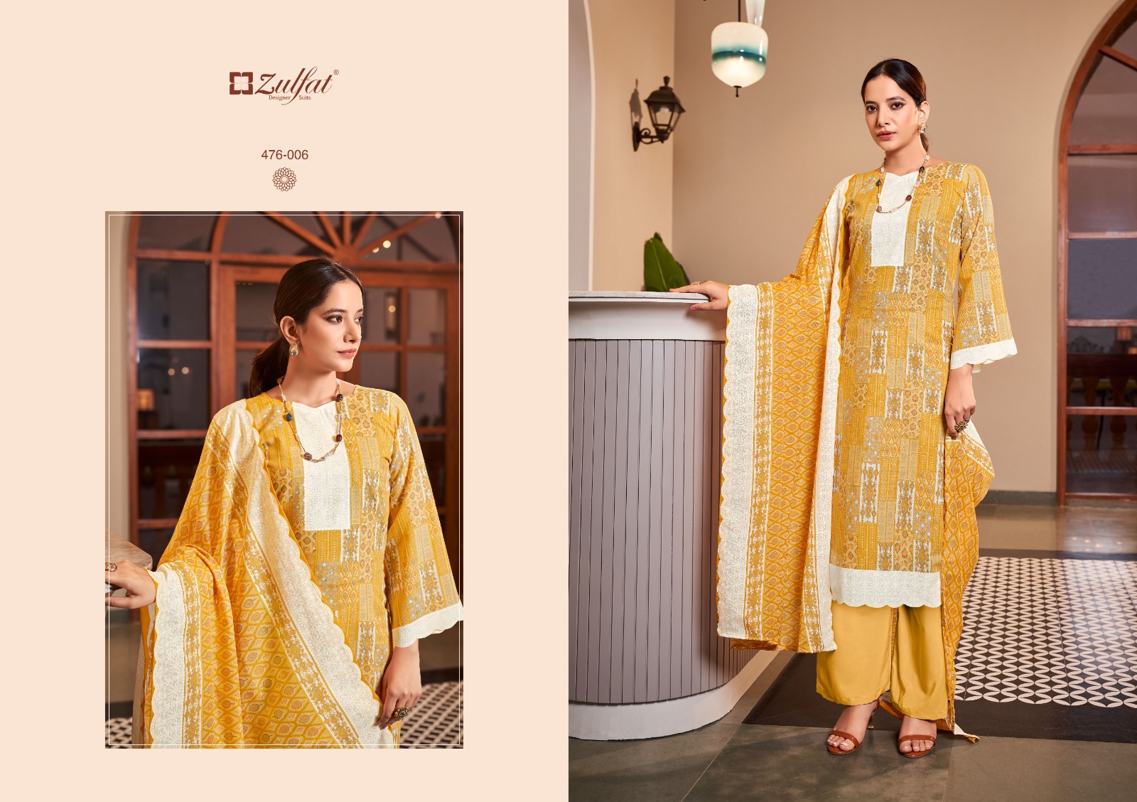 zulfat designer suit afsana cotton elegant look salwar suit catalog