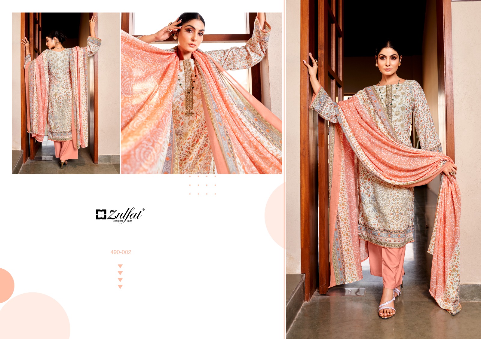 zulfat designer suit kavya 2 cotton regal look salwar suit catalog