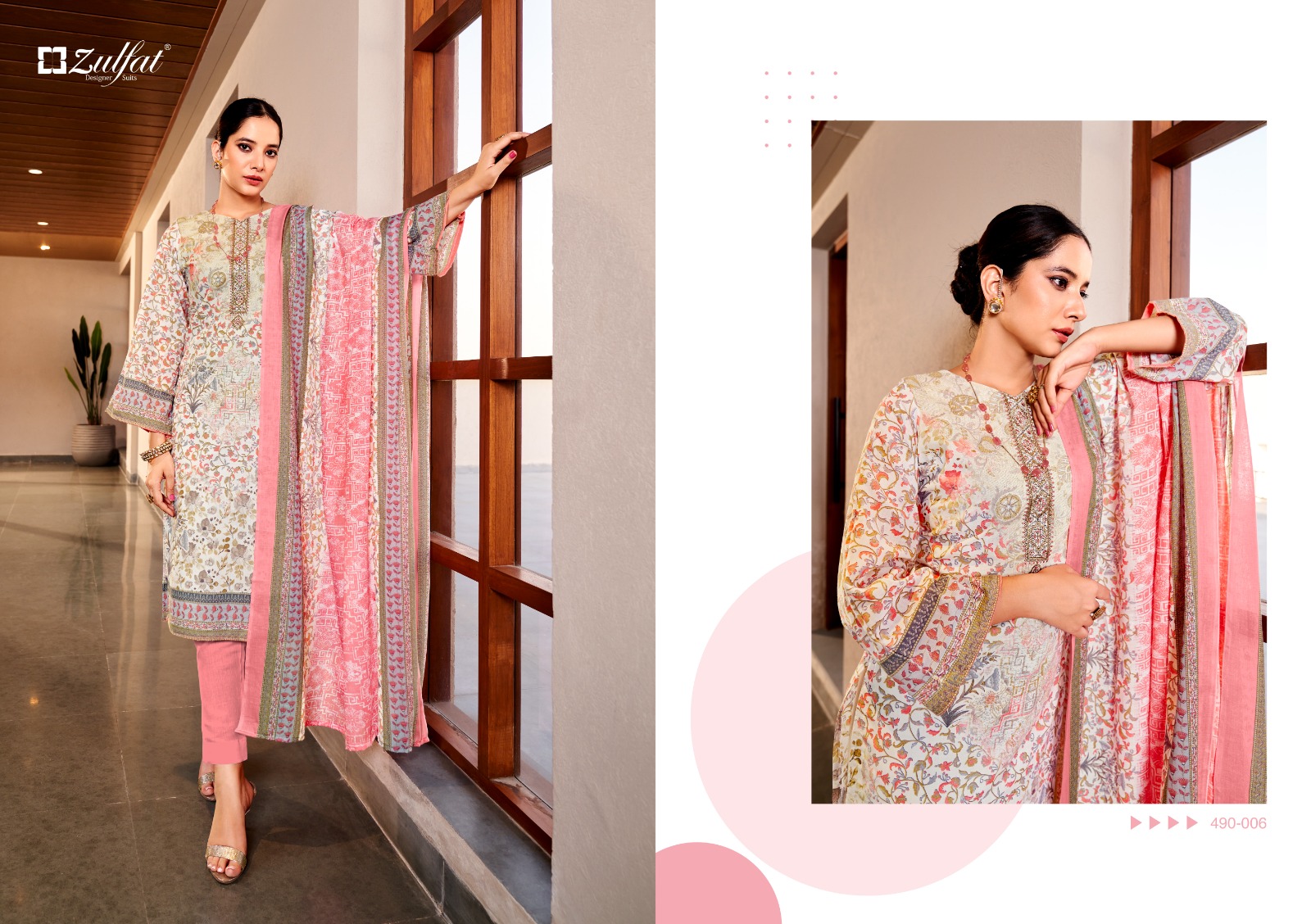 zulfat designer suit kavya 2 cotton regal look salwar suit catalog