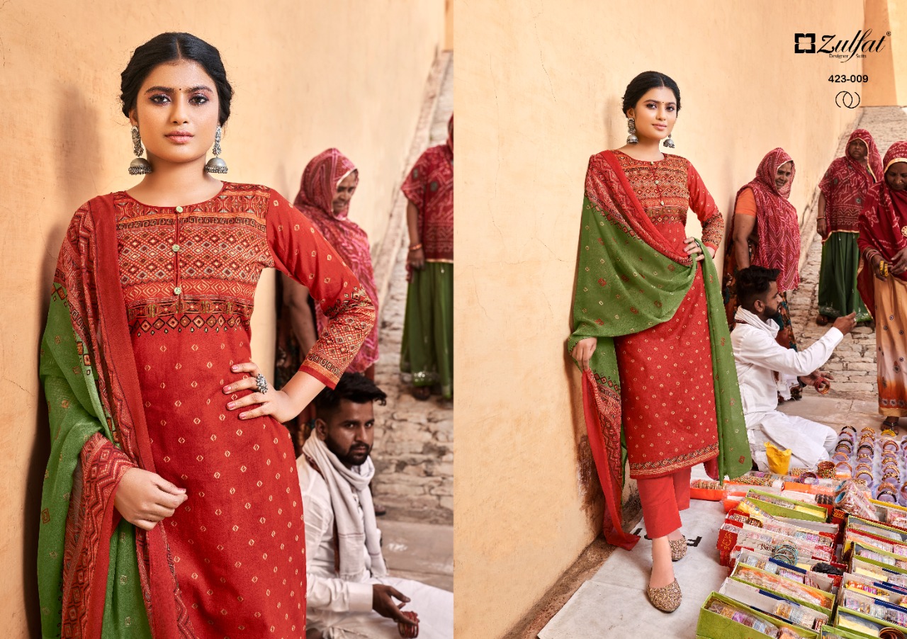 zulfat designer suit riyasat cotton exclusive print salwar suit catalog