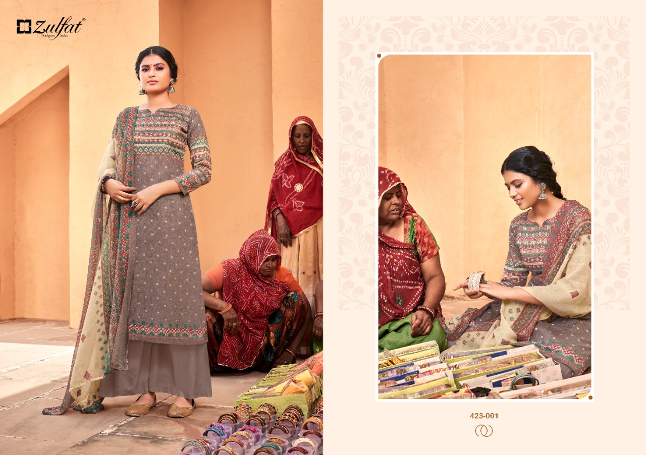 zulfat designer suit riyasat cotton exclusive print salwar suit catalog