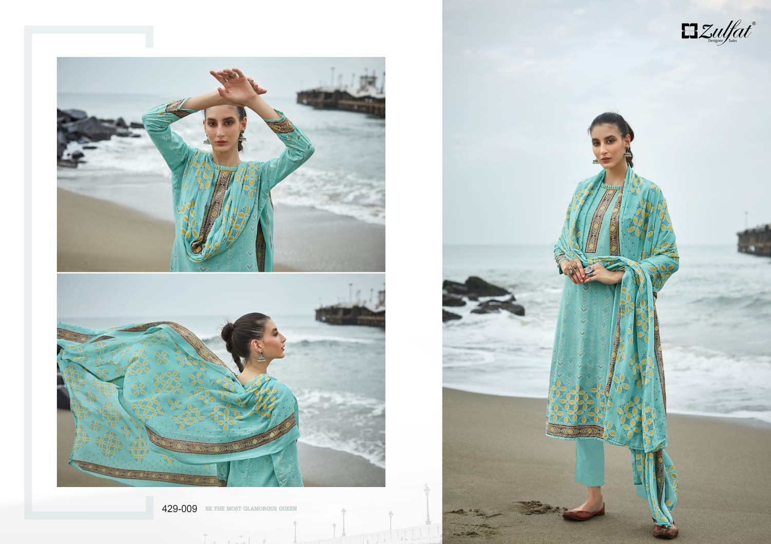 zulfat designer suit vincee cotton graceful look salwar suit catalog