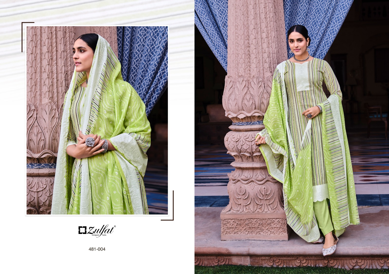 zulfat designer suits dinaaz vol 2 cotton exclusive print salwar suit catalog