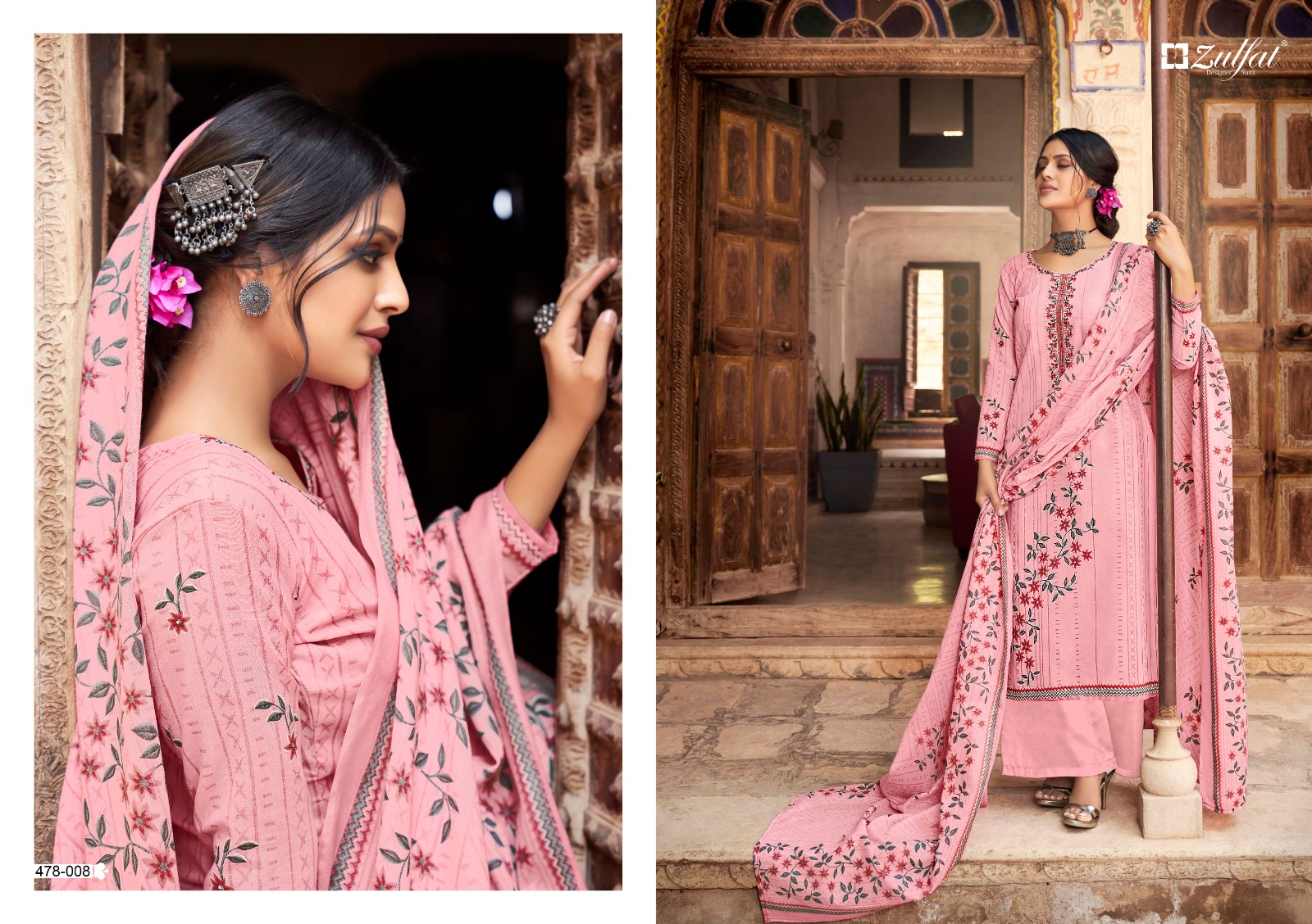 zulfat designer summer shades cotton exclusive print salwar suit catalog