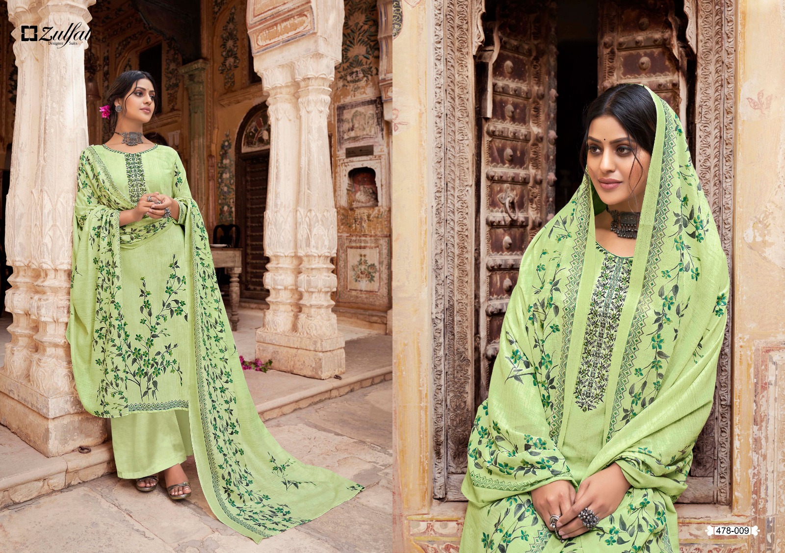 zulfat designer summer shades cotton exclusive print salwar suit catalog