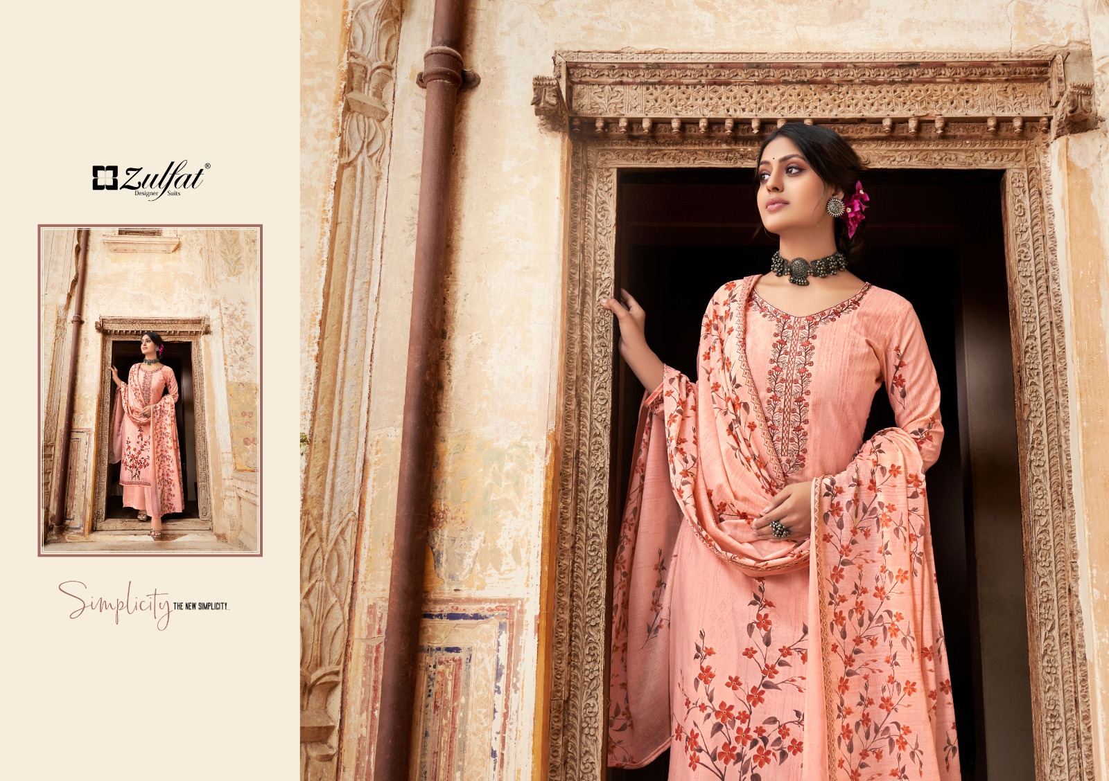 zulfat designer summer shades cotton exclusive print salwar suit catalog