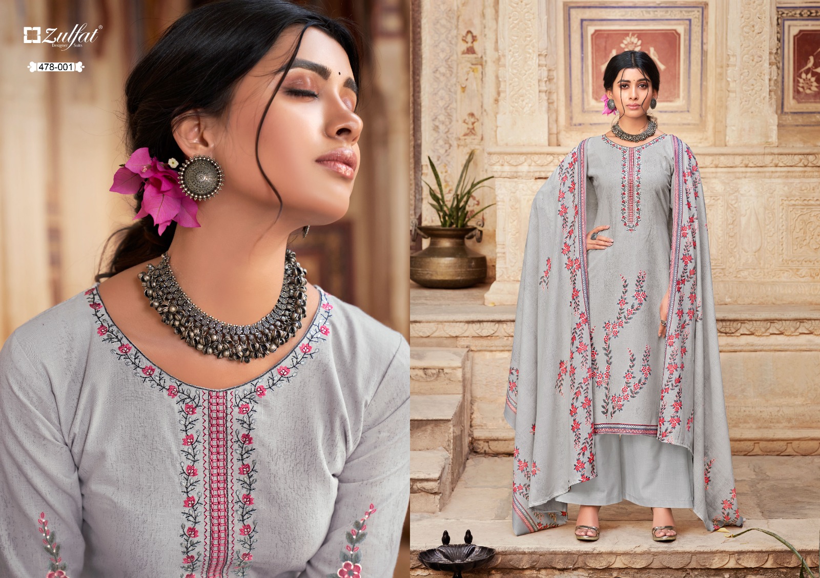 zulfat designer summer shades cotton exclusive print salwar suit catalog