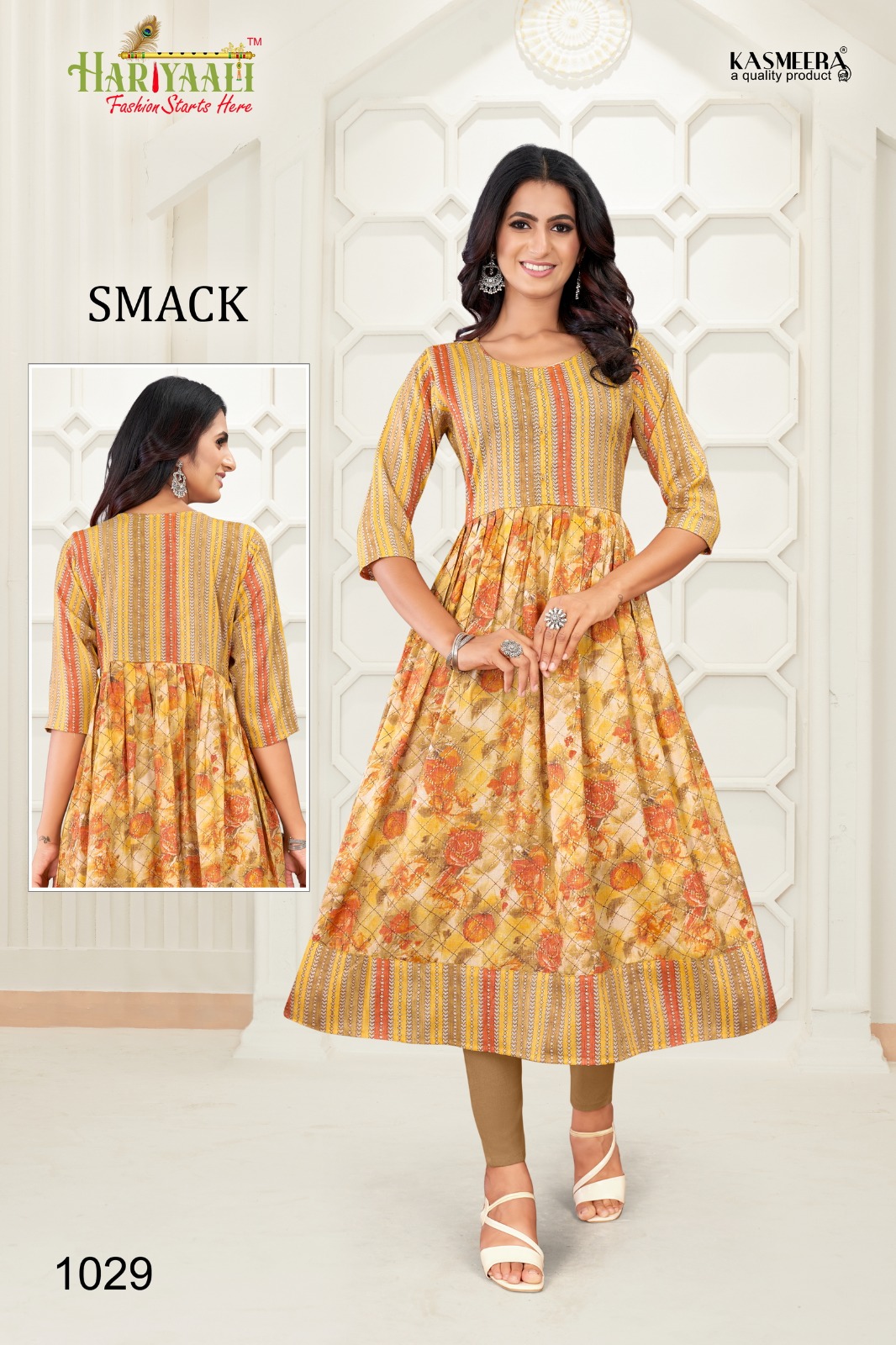 hariyaali smackk 10 capsule decent look kurti size set