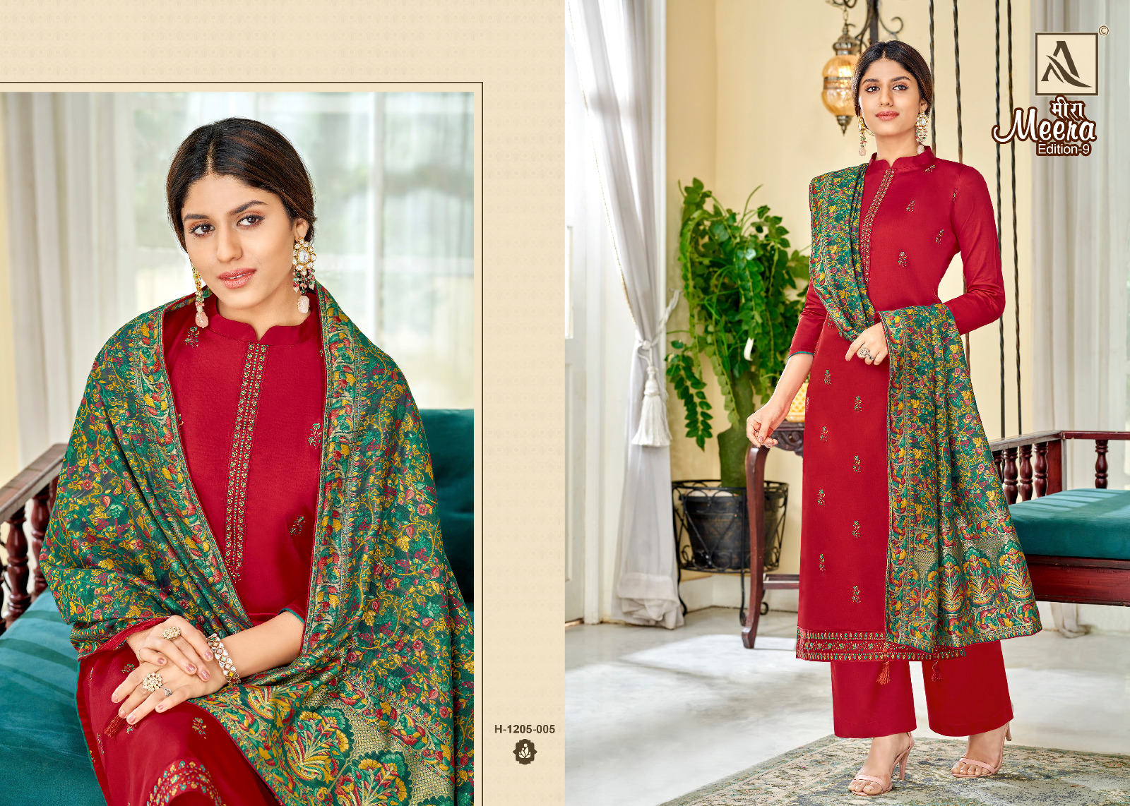 alok suit meera 9 zam cotton gorgeous look salwar suit catalog