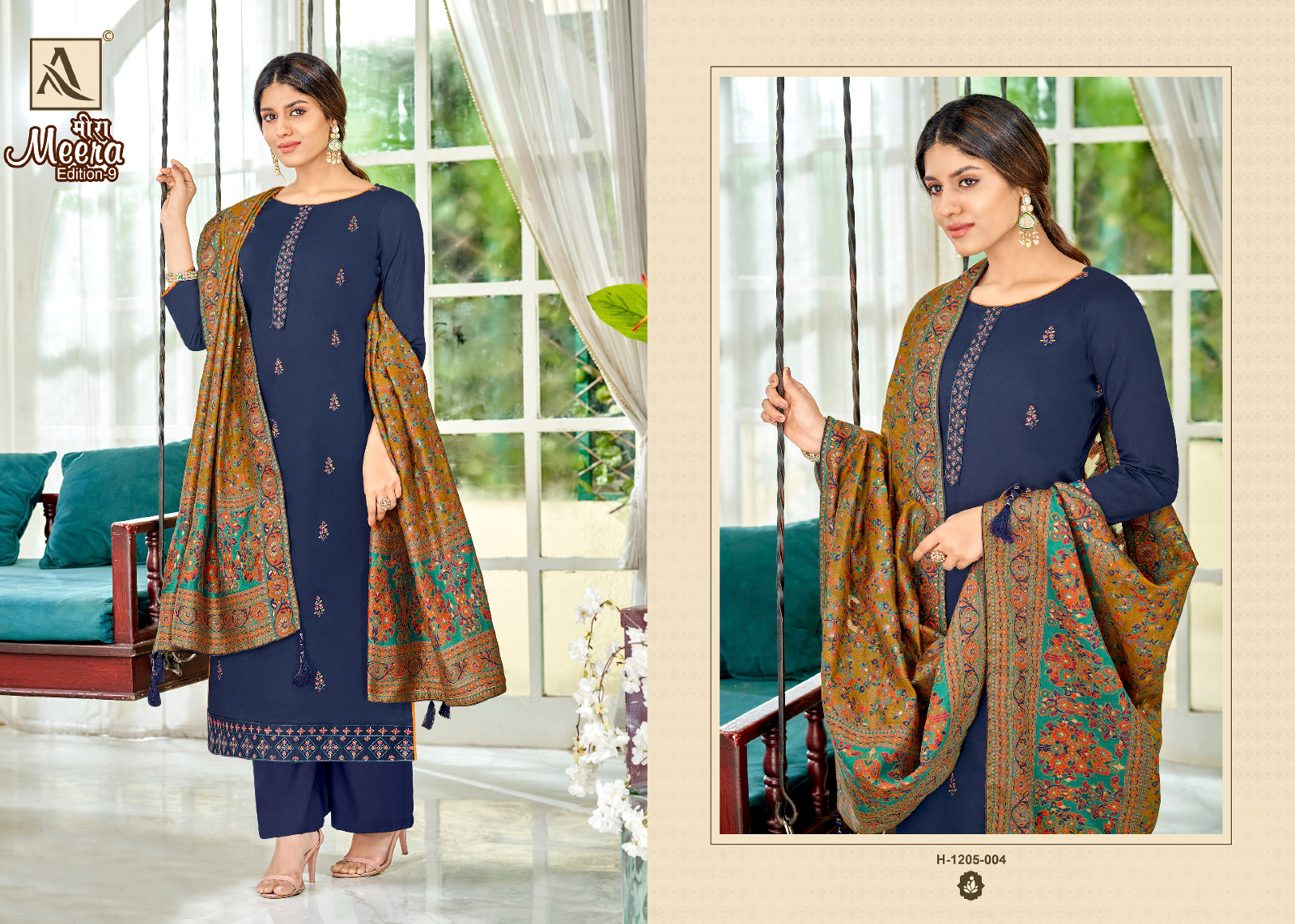 alok suit meera 9 zam cotton gorgeous look salwar suit catalog