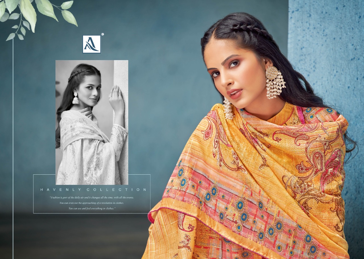 alok suit nivanshii muslin regal look salwar suit catalog