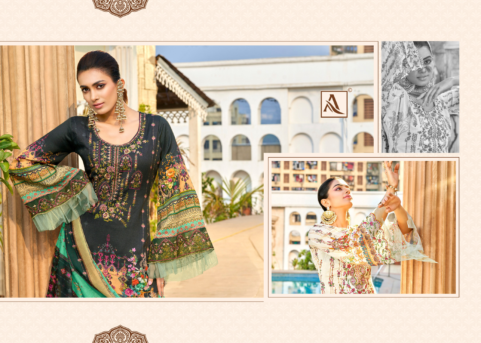 alok suit qurbat 11 zam cotton exclusive print salwar suit catalog