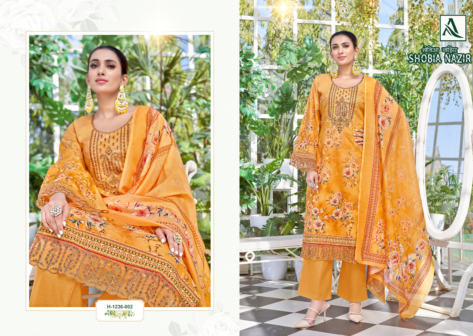 alok suit shobia nazir cambric regal look salwar suit catalog