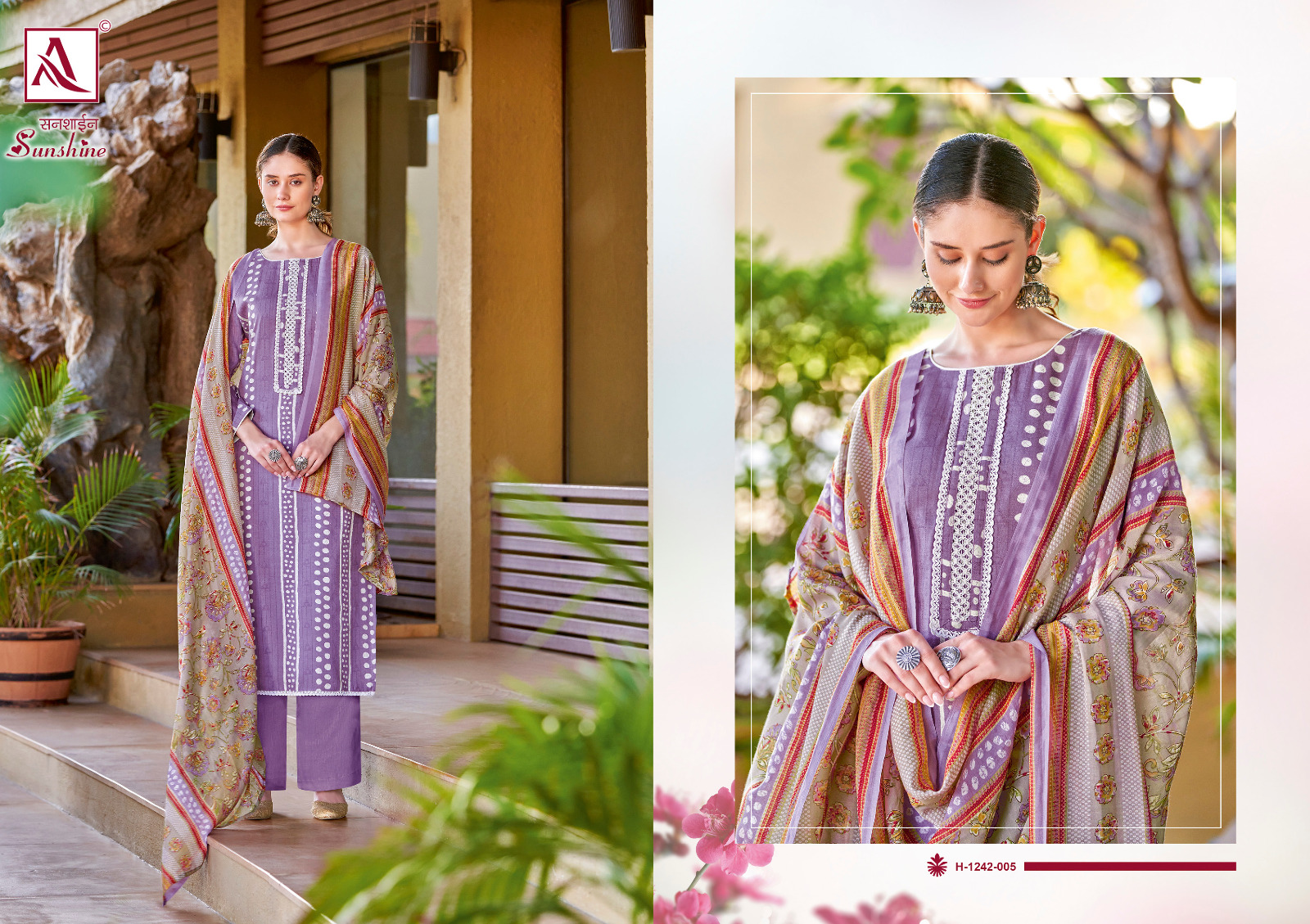 alok suit sunshine rayon elegant salwar suit catalog