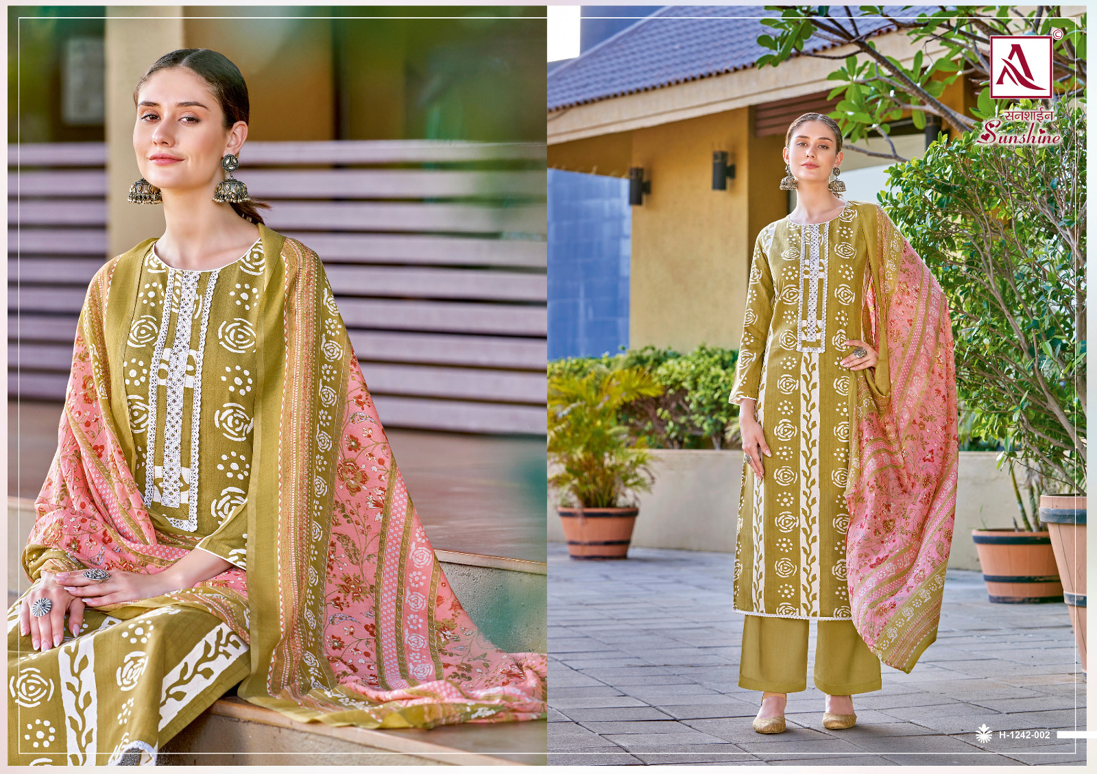 alok suit sunshine rayon elegant salwar suit catalog