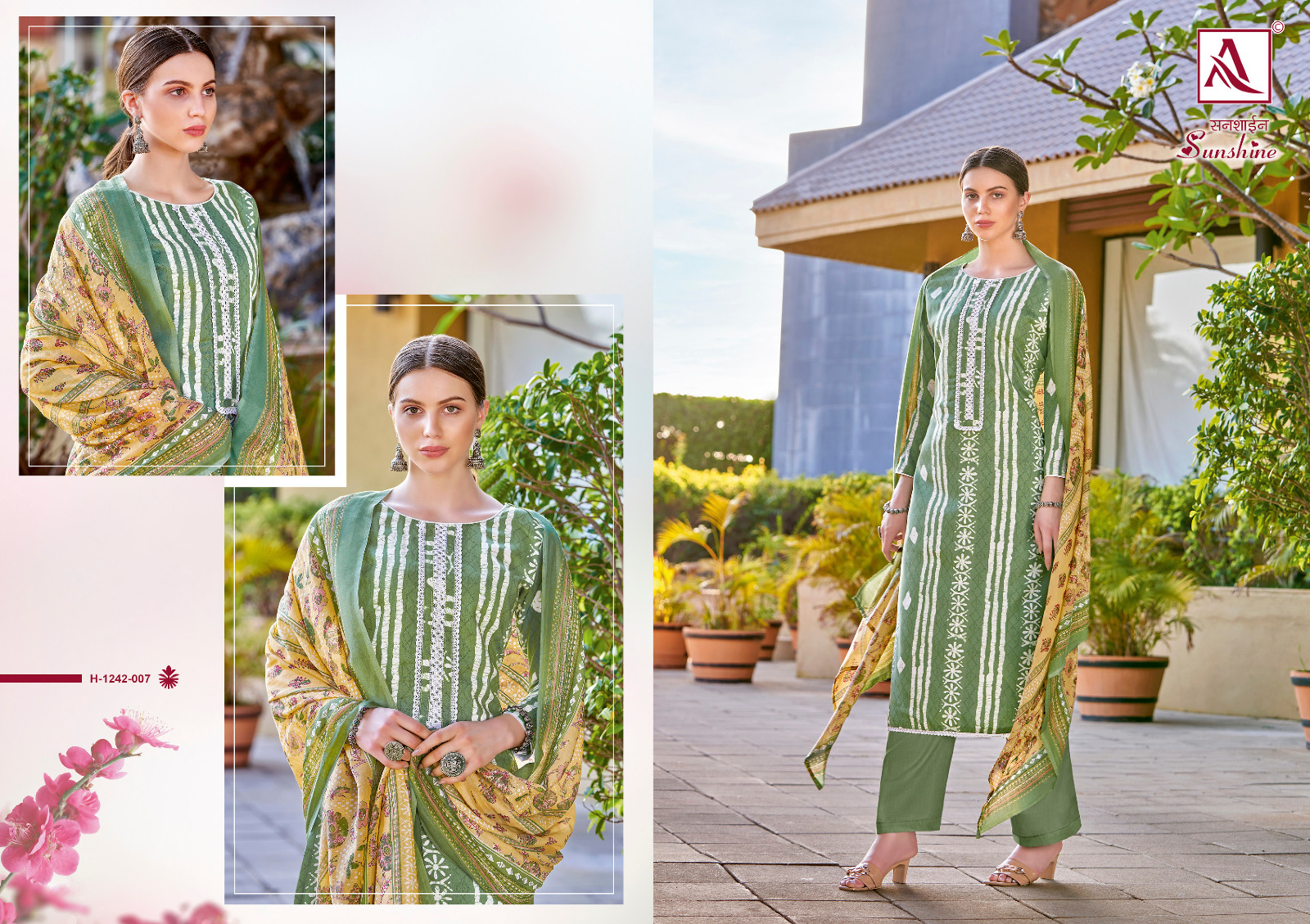 alok suit sunshine rayon elegant salwar suit catalog