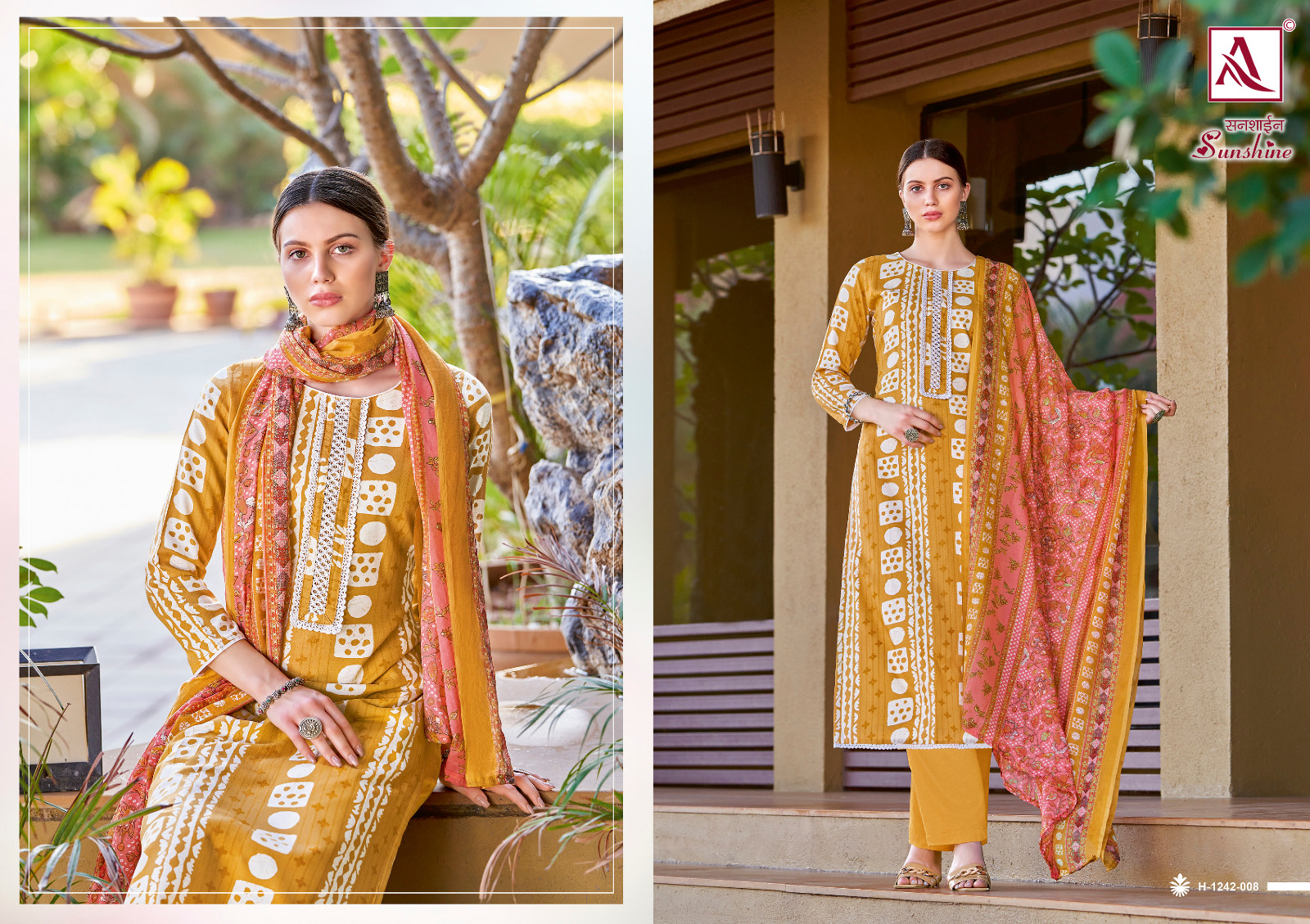 alok suit sunshine rayon elegant salwar suit catalog