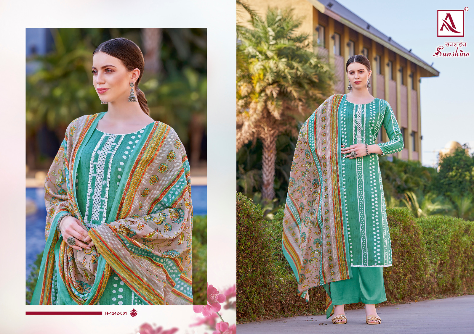 alok suit sunshine rayon elegant salwar suit catalog