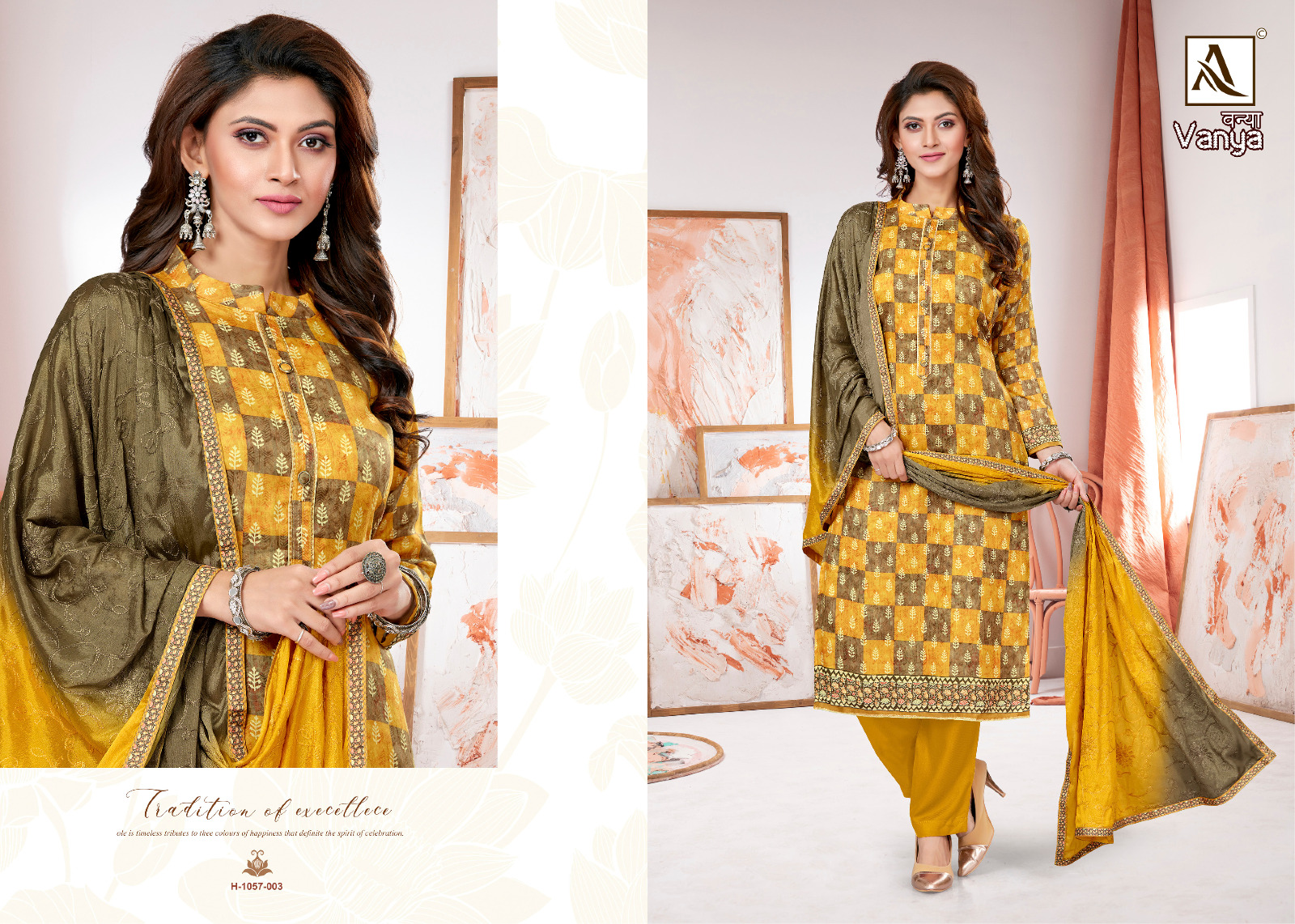 alok suit vanya pure zam gorgeous look salwar suit catalog