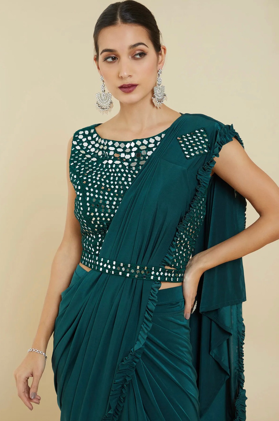 amoha trendz d no 214 imported gorgeous look saree catalog