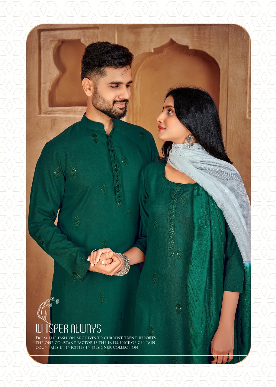 Banwery Fashion couple goals vol 2 cotton elegant look Kurta with Payjama and Kurti with Pants catalog