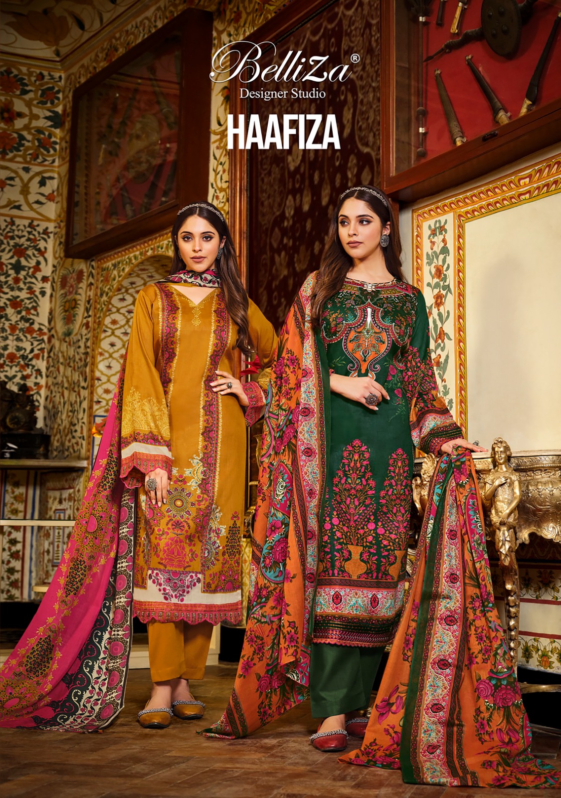 belliza designer studio haafiza jam cotton gorgeous look salwar suit catalog