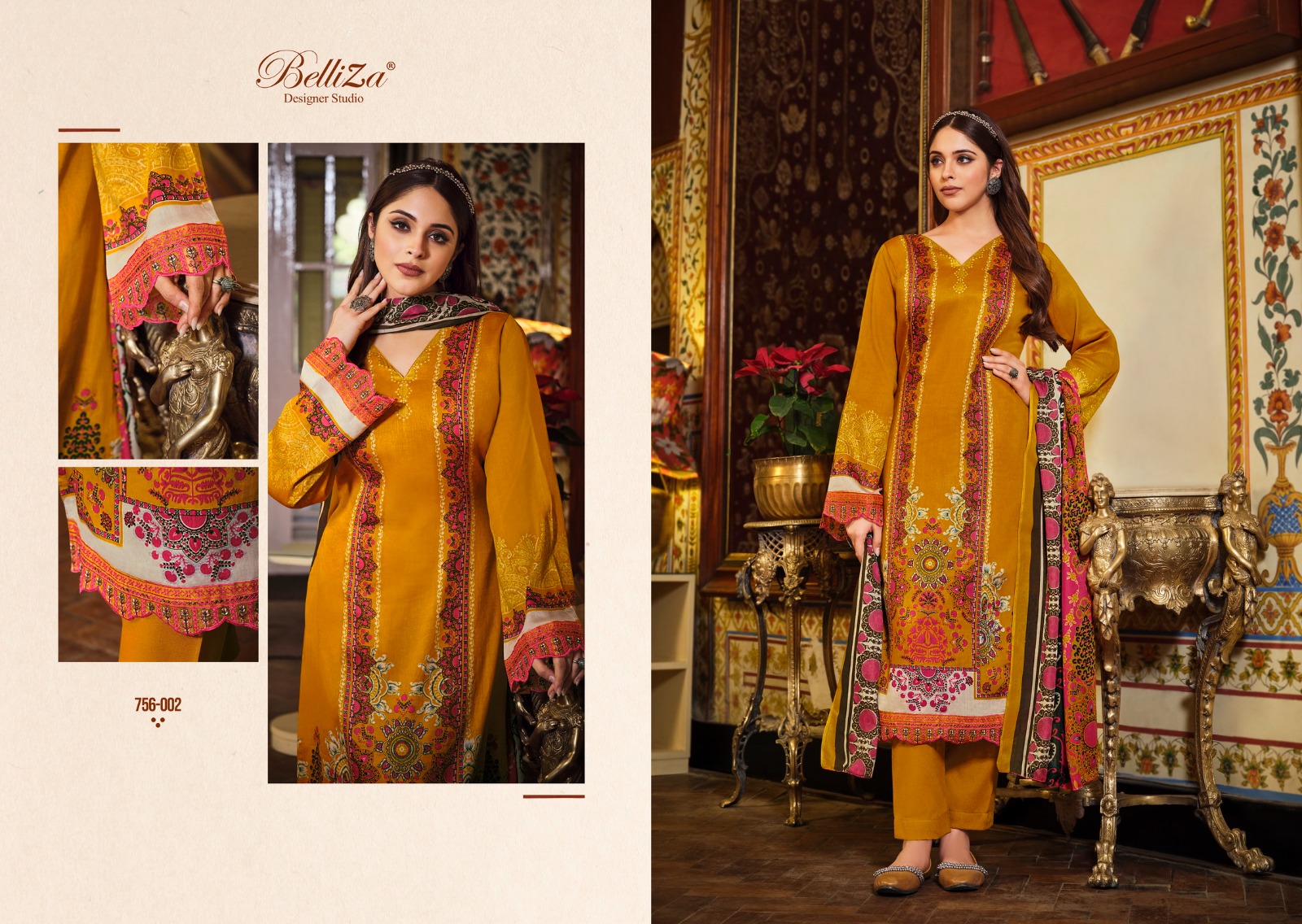 belliza designer studio haafiza jam cotton gorgeous look salwar suit catalog