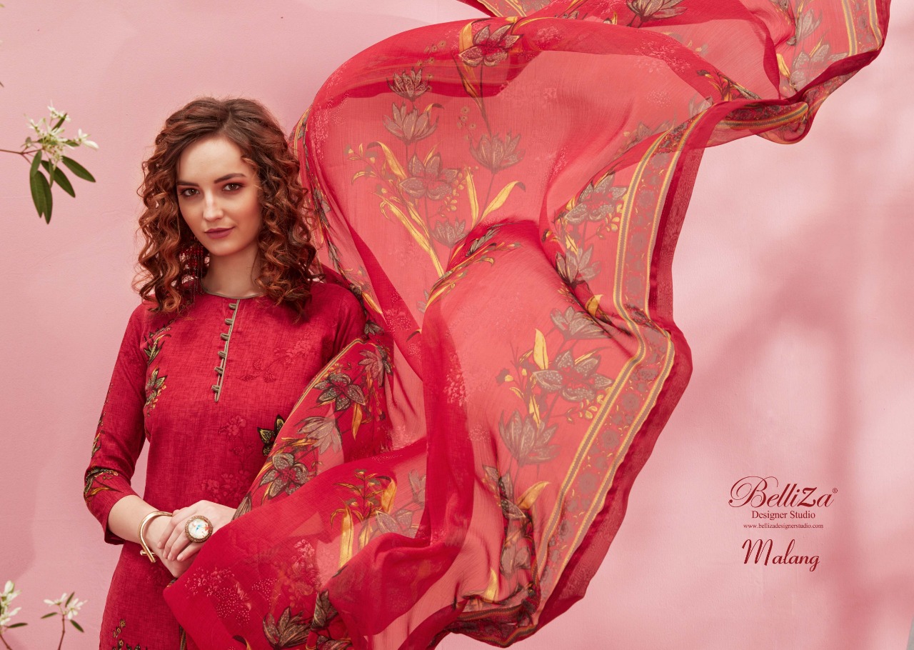 belliza designer studio malang rayon elegant print salwar suit catalog