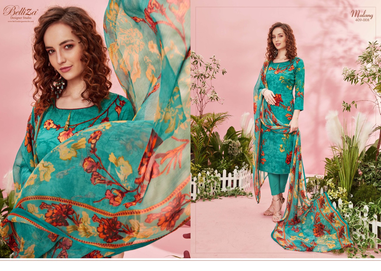 belliza designer studio malang rayon elegant print salwar suit catalog