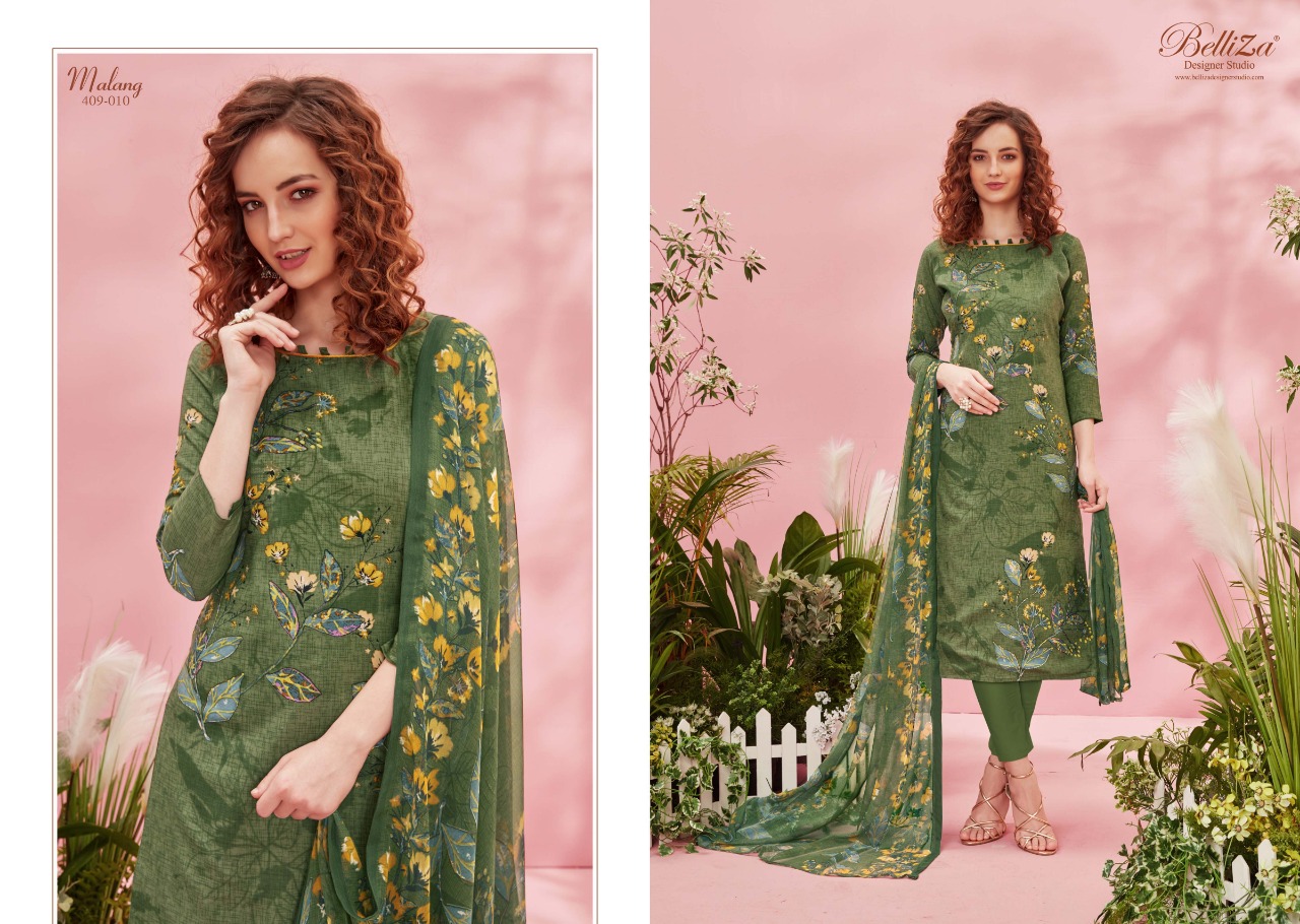 belliza designer studio malang rayon elegant print salwar suit catalog