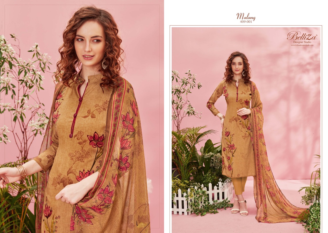 belliza designer studio malang rayon elegant print salwar suit catalog