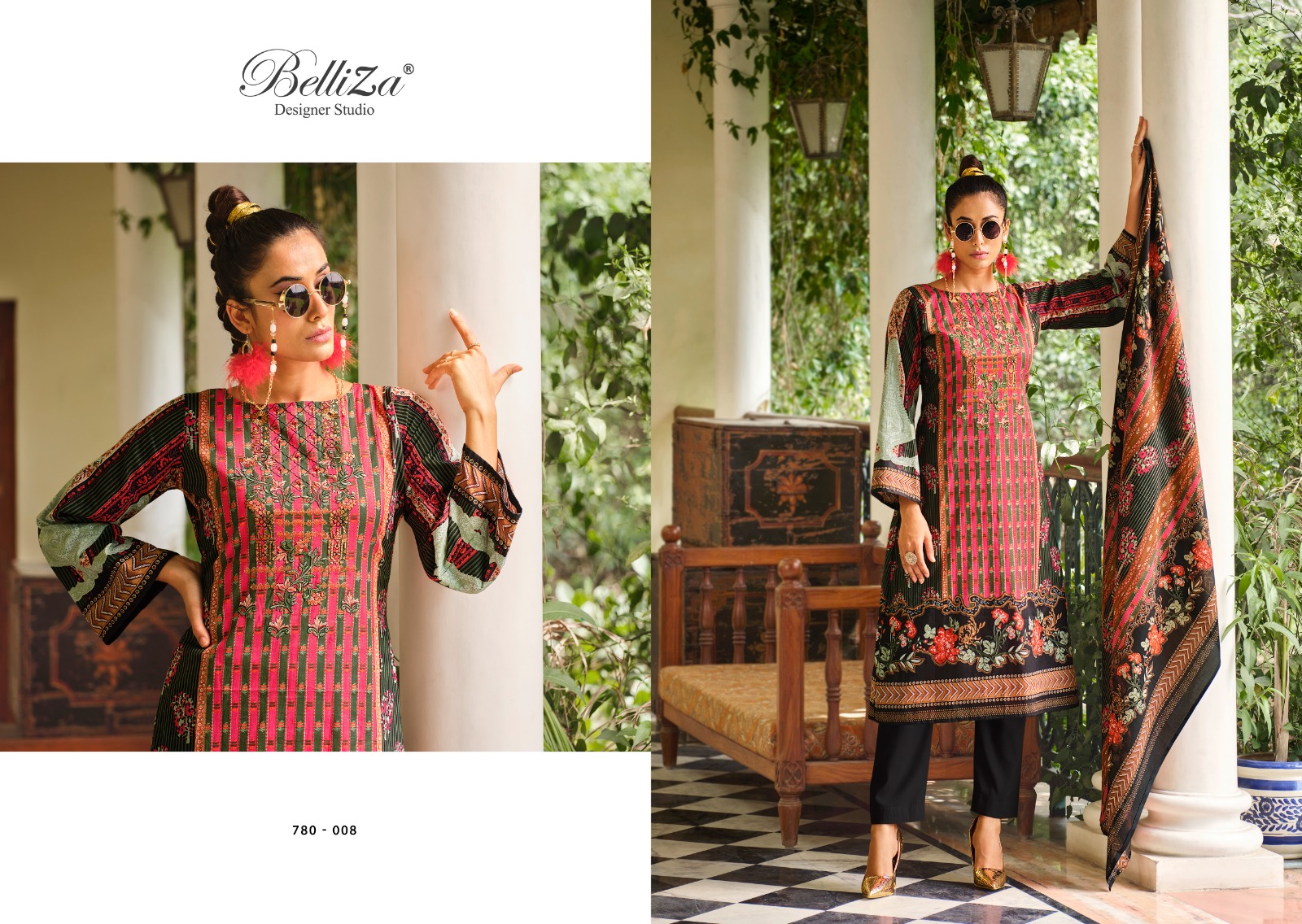 belliza designer studio naira vol 5 cotton regal look salwar suit catalog