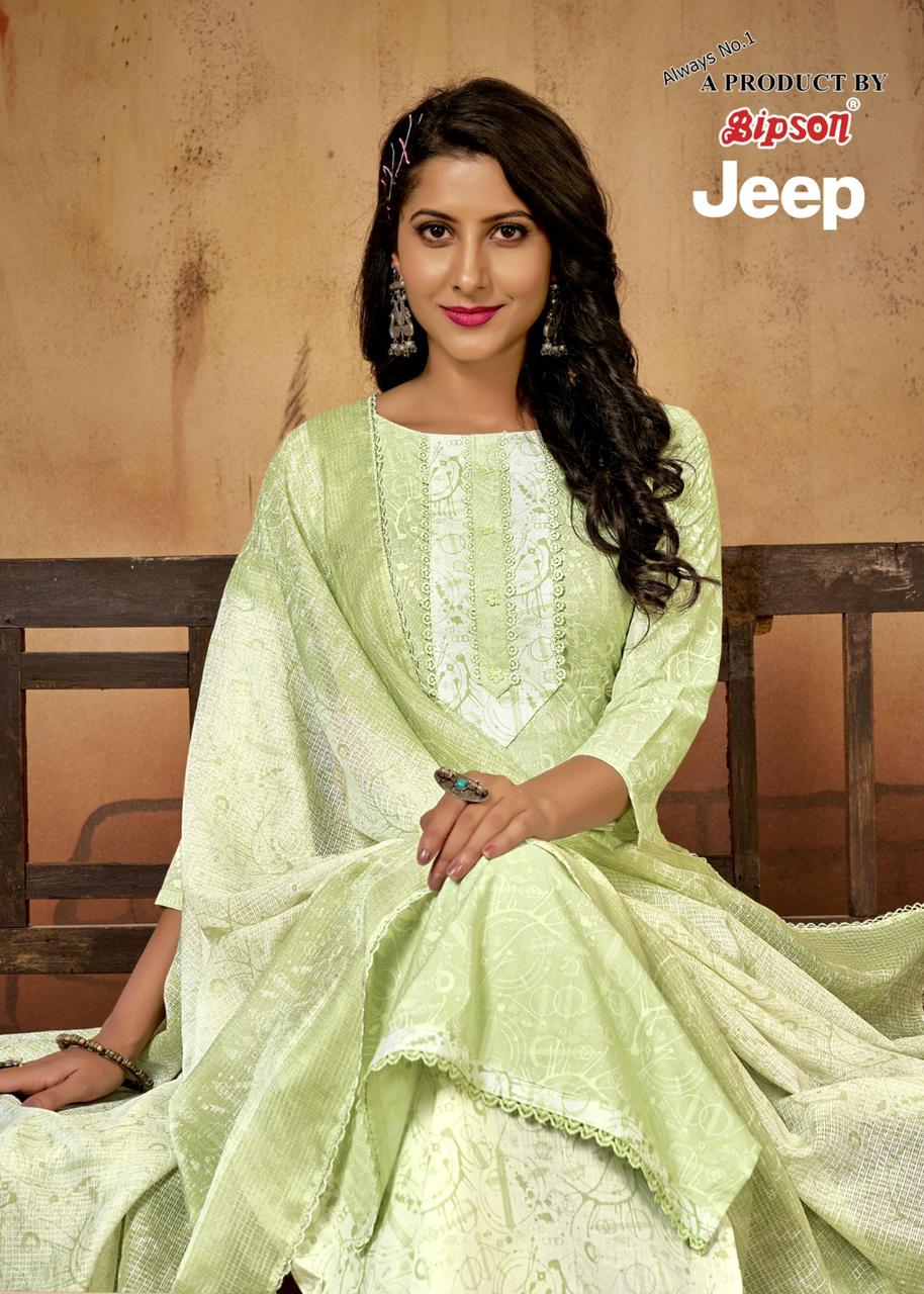 bipson jeep 2127 cotton decent look salwar suit catalog