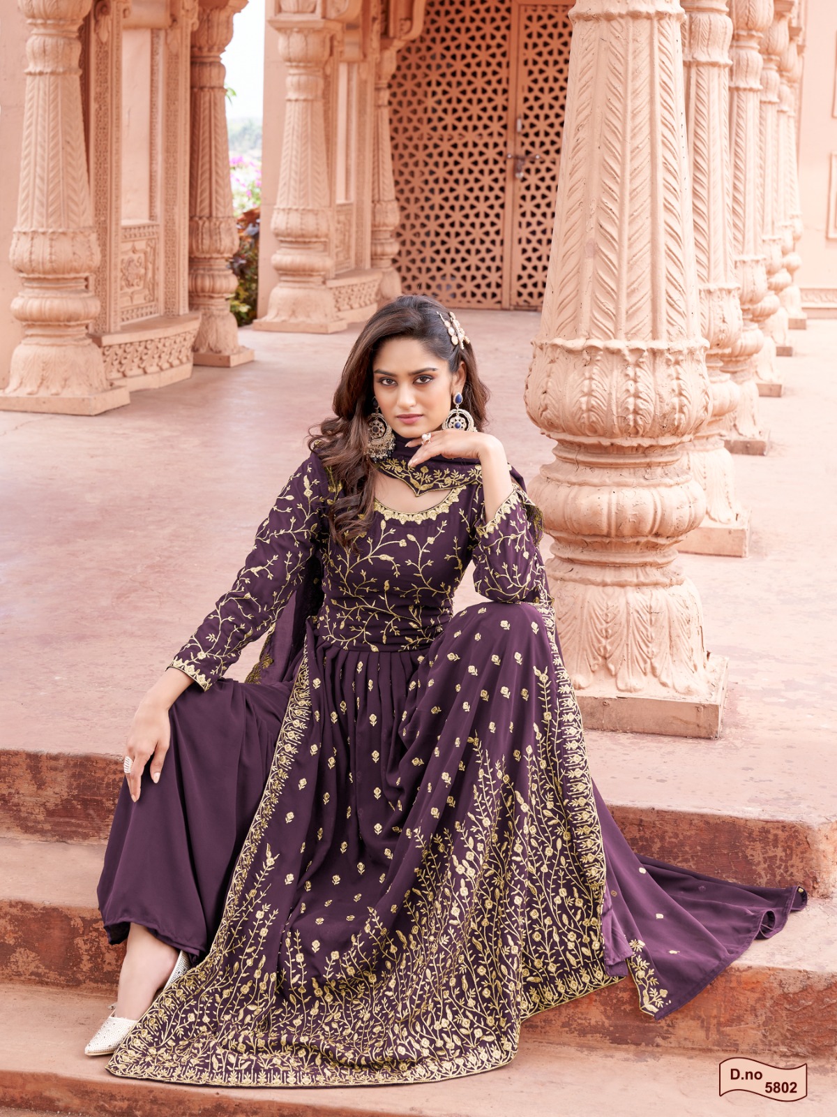 dani aanaya 5800 series vol 158 georgette catchy look salwar suit catalog