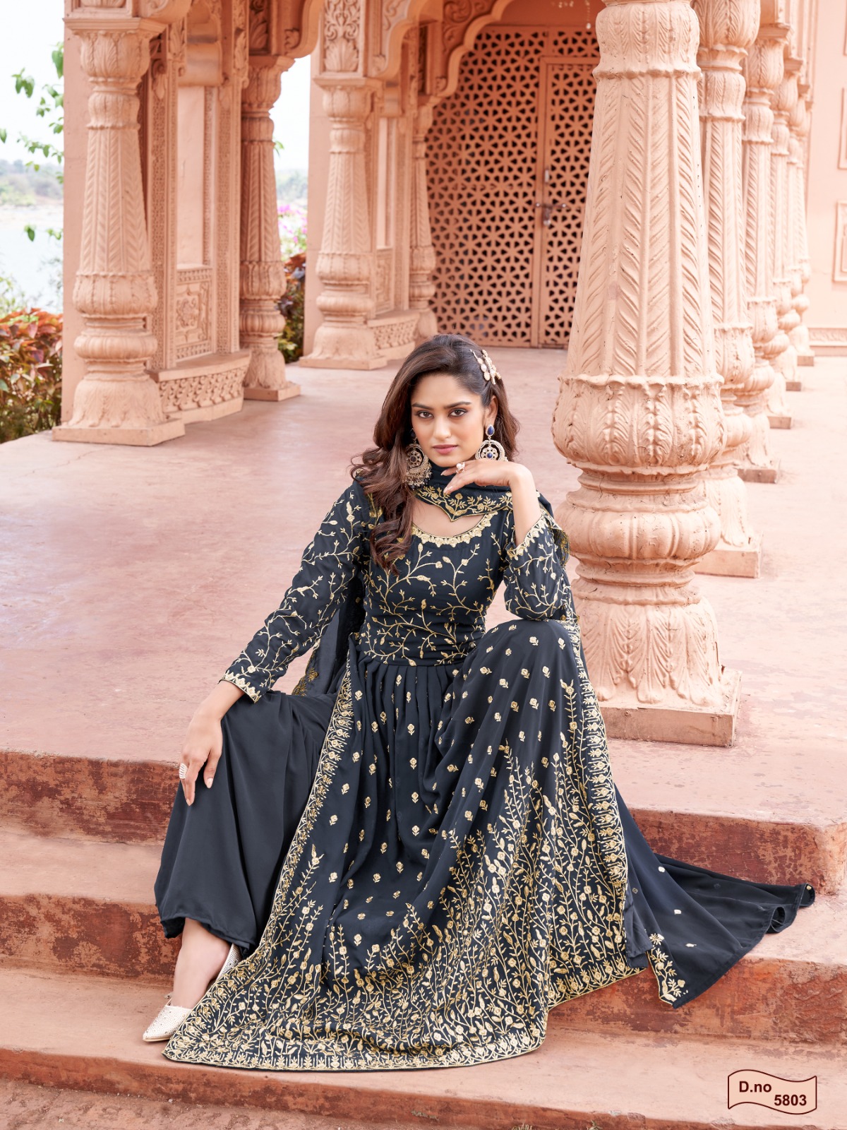 dani aanaya 5800 series vol 158 georgette catchy look salwar suit catalog