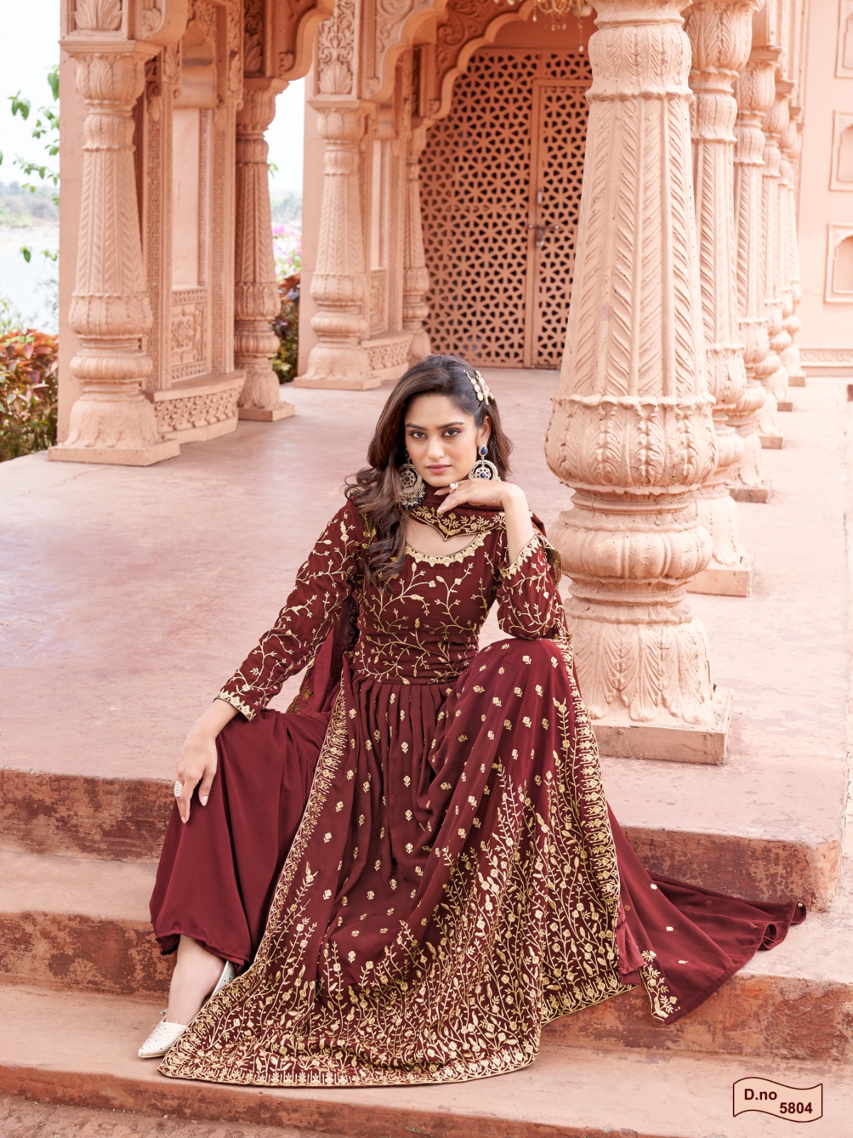 dani aanaya 5800 series vol 158 georgette catchy look salwar suit catalog