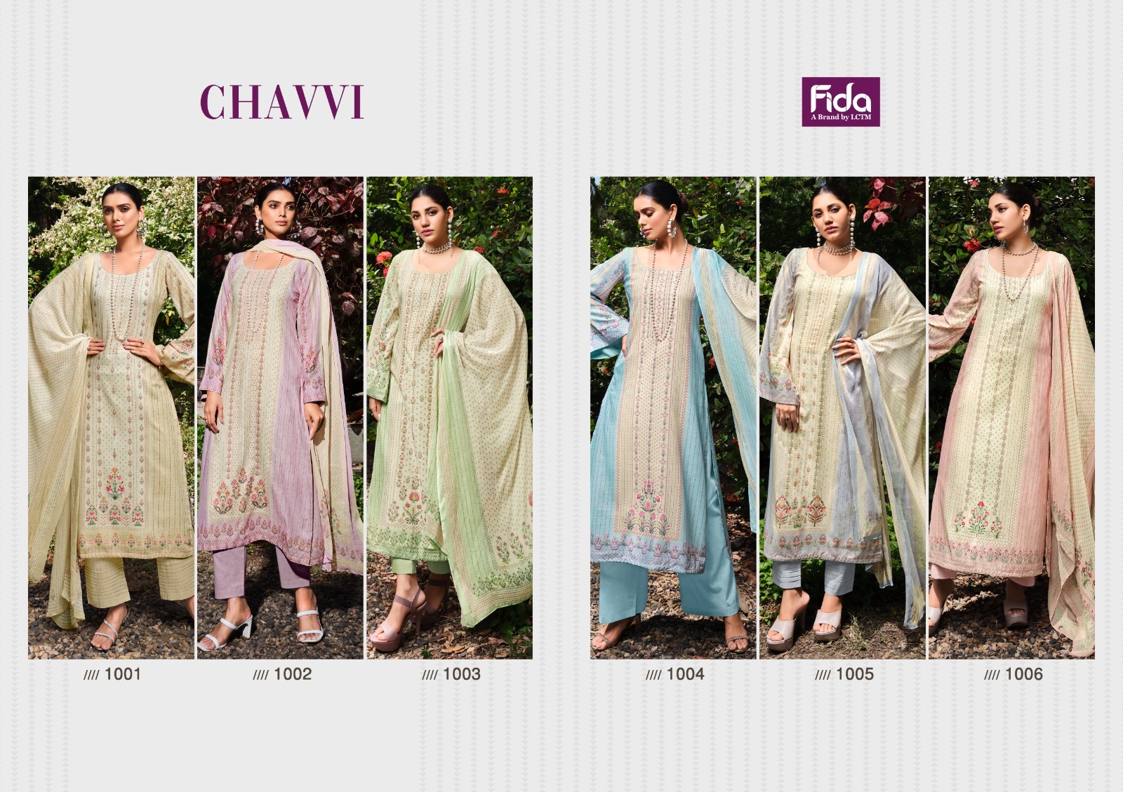 fida chavvi cotton new and modern look salwar suit catalog