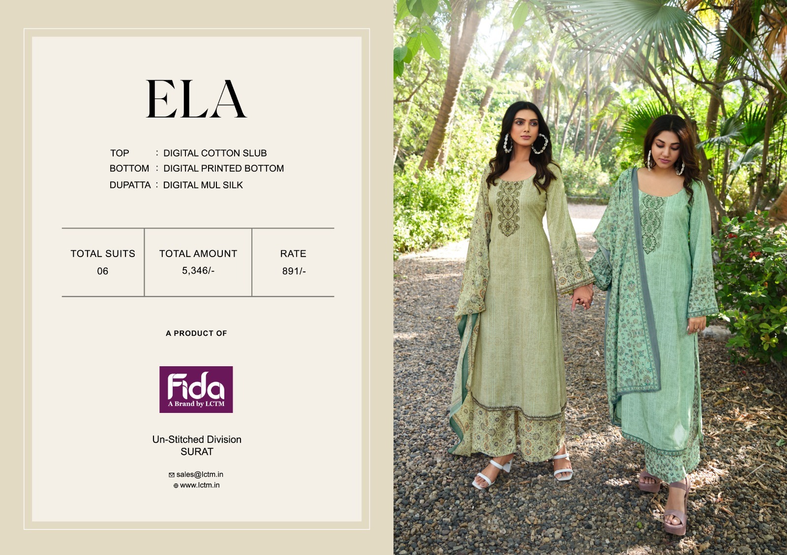 fida ela cotton elegant look salwar suit catalog