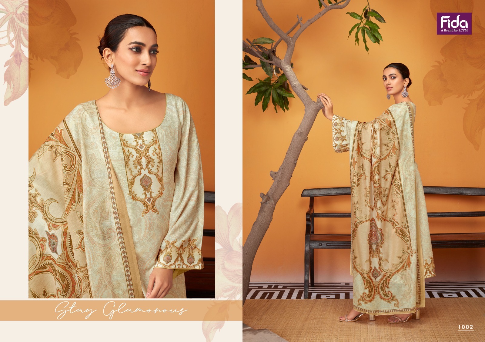 Fida isha karachi cotton exclusive look salwar suit catalog