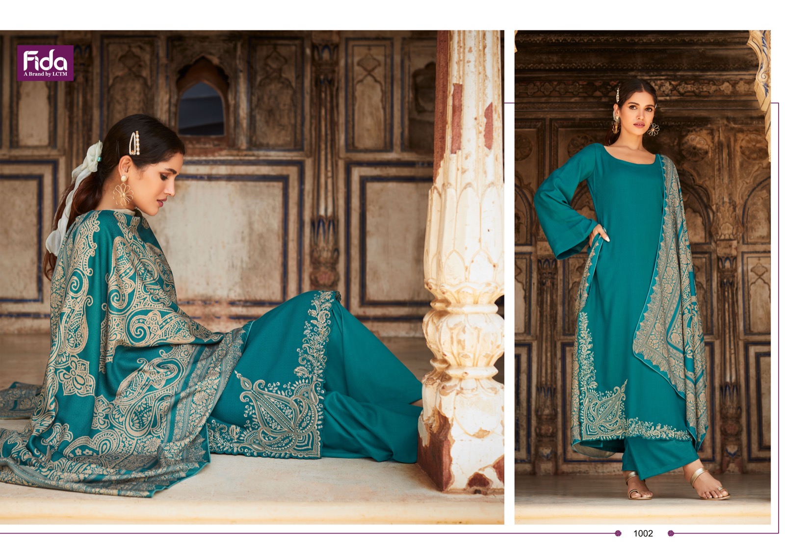 fida takshvi embroidery fancy decent look salwar suit catalog