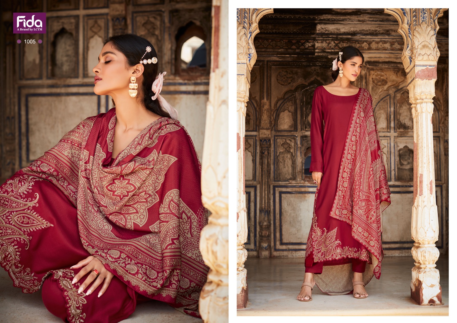 fida takshvi embroidery fancy decent look salwar suit catalog