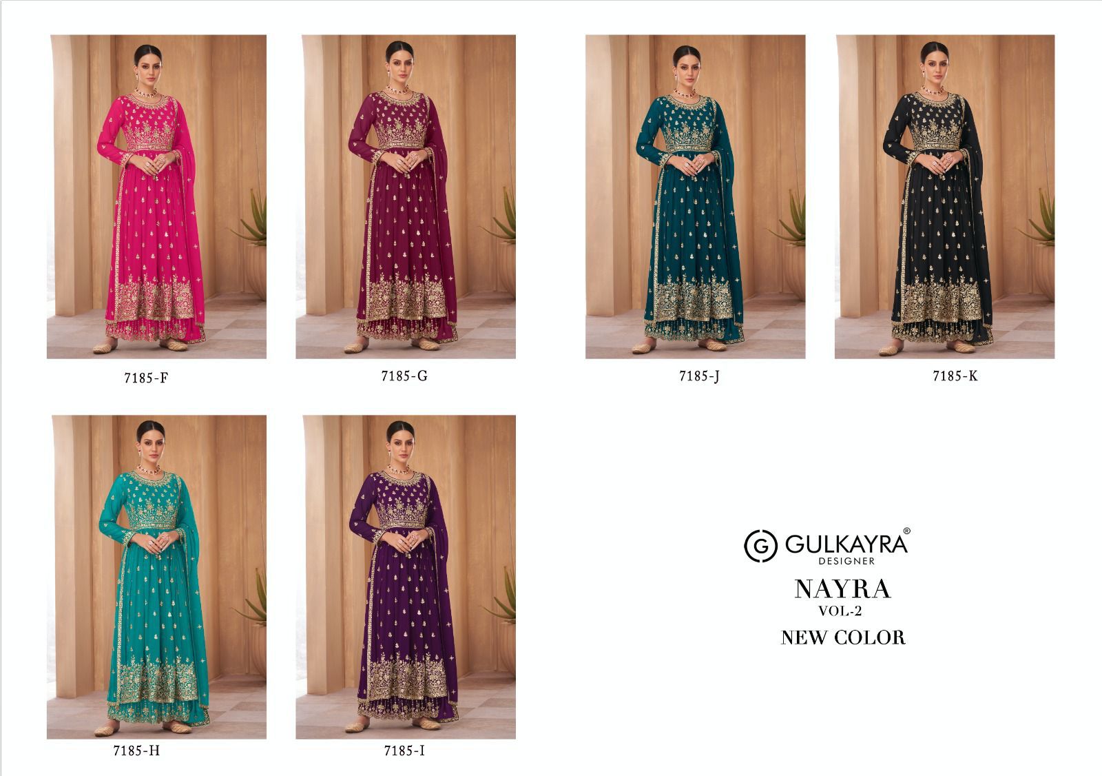 gulkayra designer nayra vol 2 blooming georgette elegant look salwar suit catalog