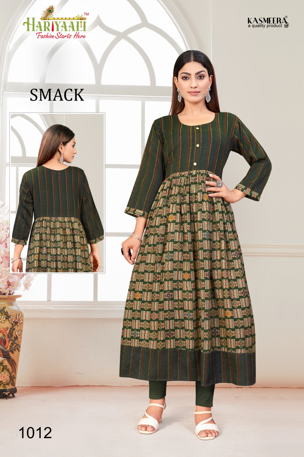 hariyaali smackk 10 capsule decent look kurti size set