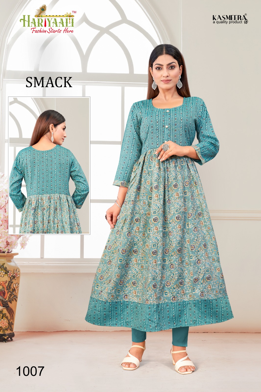 hariyaali smackk 10 capsule decent look kurti size set