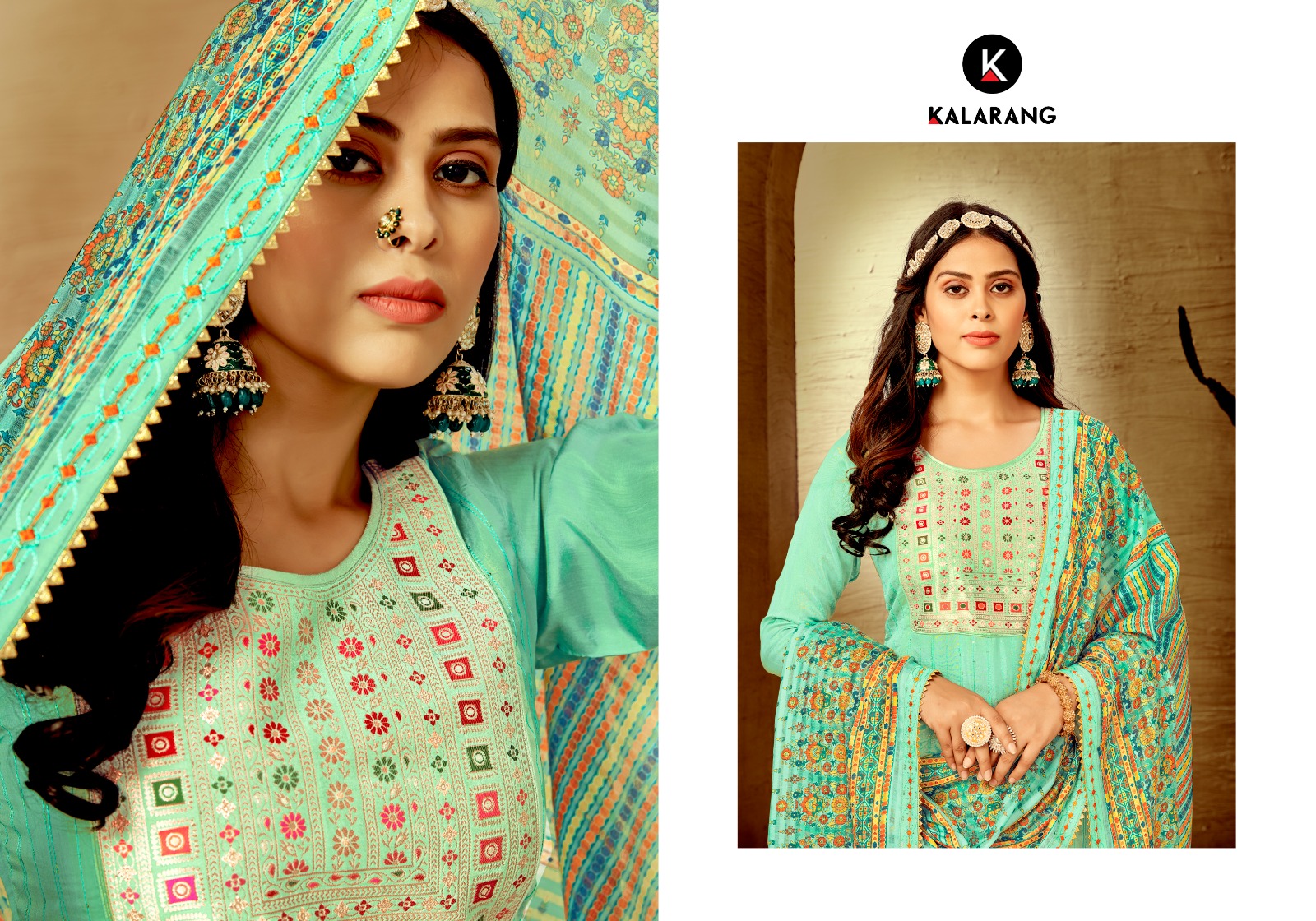 kalarang chameli muslin gorgeous look salwar suit catalog