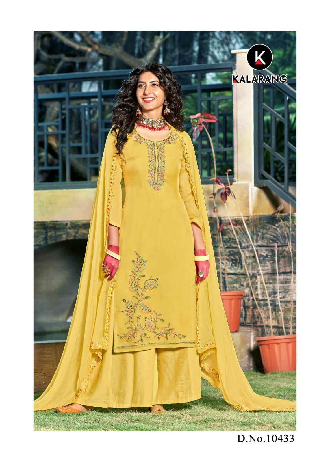 kalarang kalki organza gorgeous look salwar suit catalog