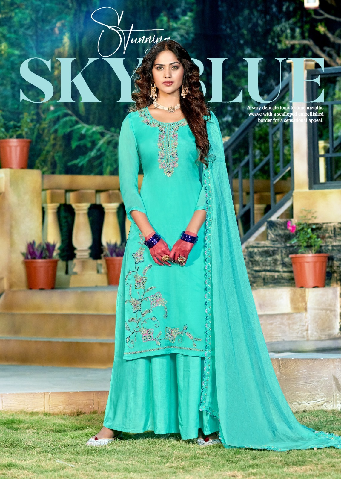 kalarang kalki organza gorgeous look salwar suit catalog