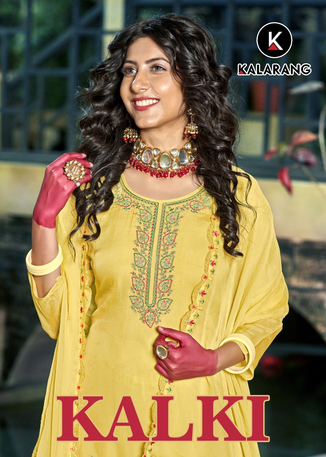 kalarang kalki organza gorgeous look salwar suit catalog