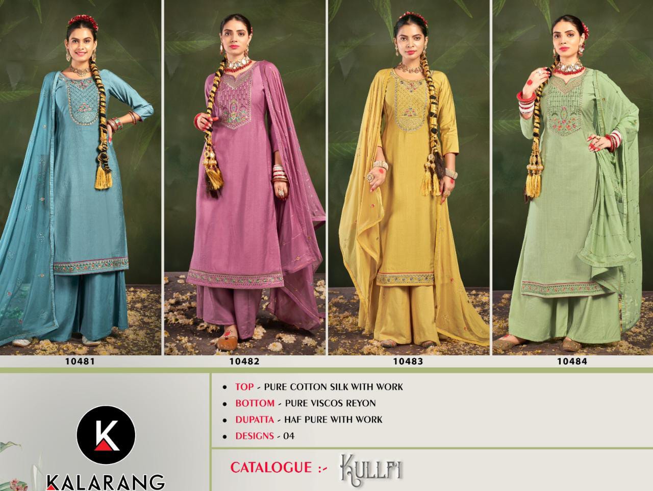 kalarang kullfi cotton elegant salwar suit catalog