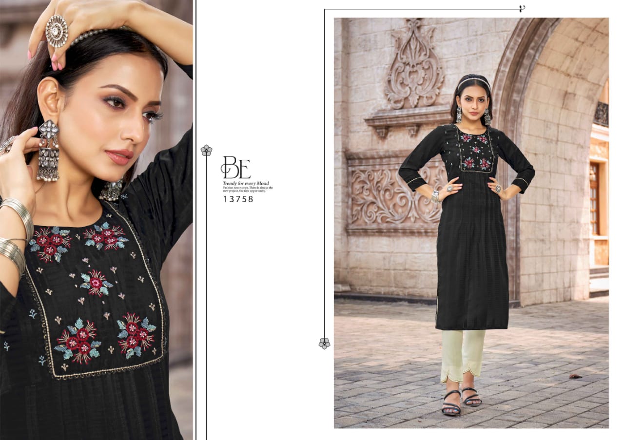 kalaroop by kajree noori rayon innovative look kurti catalog